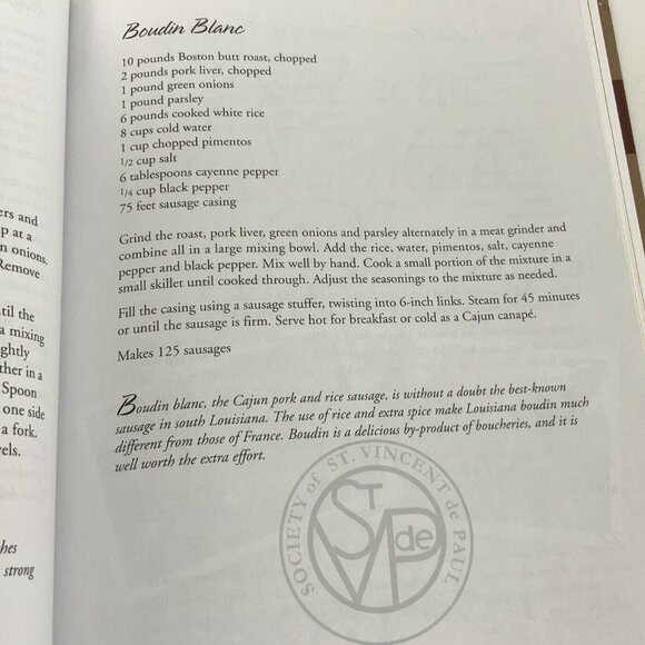 Taste & See Cookbook Society Of St Vincent De Paul Louisiana Hardcover 2009 - Picture 5 of 11